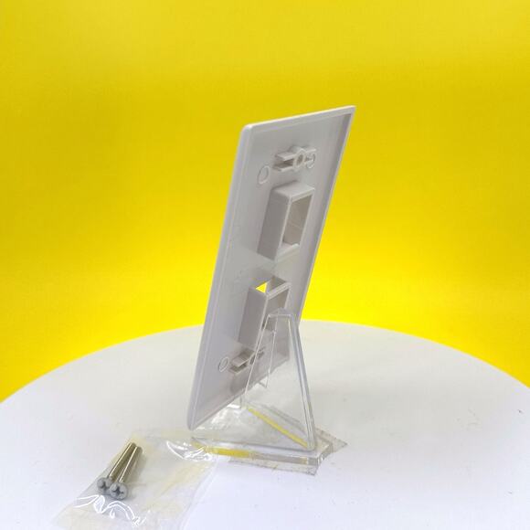 Steren 310-202 2-Cavity Ivory Keystone Plate Wall Plate (10-Pack) - Picture 11 of 16